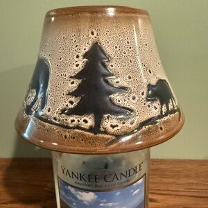 2012 Yankee candle shade - rustic brown and tan